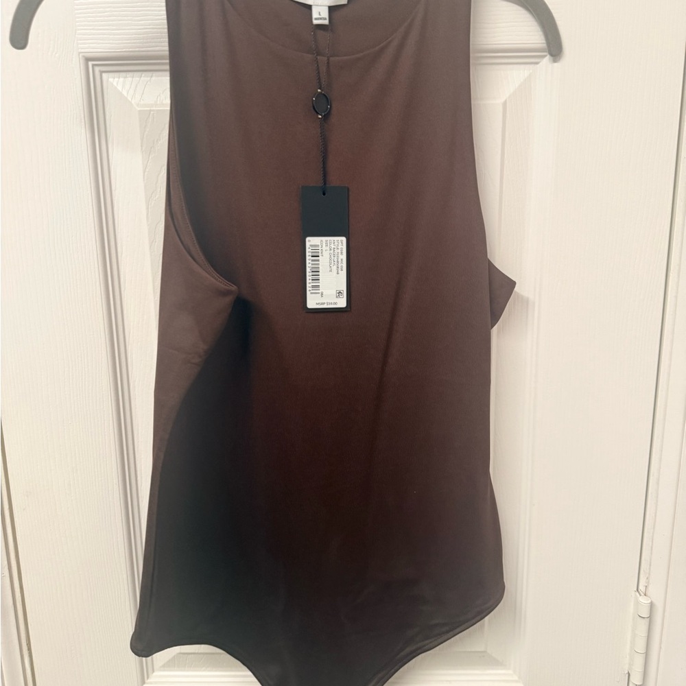 Gianni Bini Chocolate Brown Tank Top